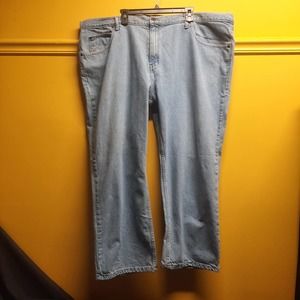 Saddlebred light wash classic fit denim jeans Big Tall  50 x 30